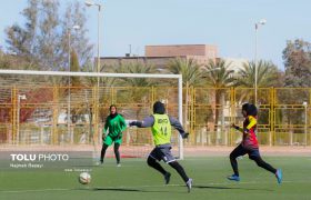 گزارش تصویری تمرین تیم فوتبال بانوان خاتون بم ۶ بهمن